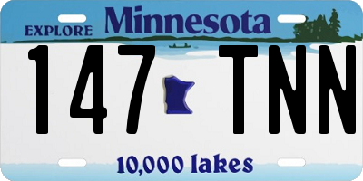 MN license plate 147TNN