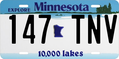 MN license plate 147TNV