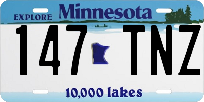 MN license plate 147TNZ