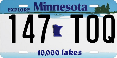MN license plate 147TOQ
