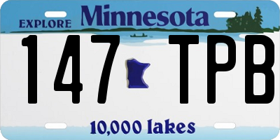 MN license plate 147TPB