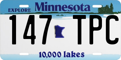 MN license plate 147TPC