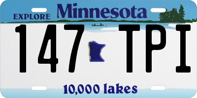 MN license plate 147TPI