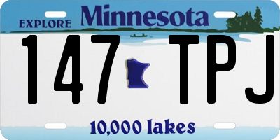 MN license plate 147TPJ
