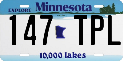 MN license plate 147TPL