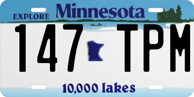 MN license plate 147TPM