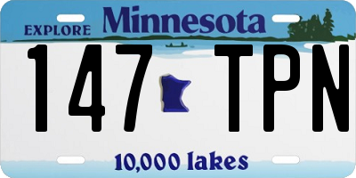 MN license plate 147TPN