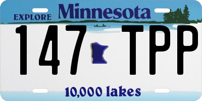 MN license plate 147TPP
