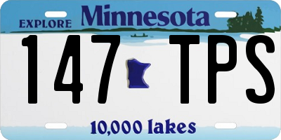 MN license plate 147TPS