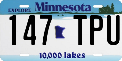 MN license plate 147TPU