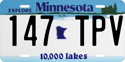 MN license plate 147TPV