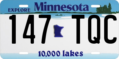 MN license plate 147TQC