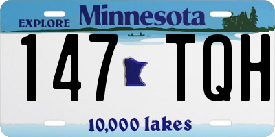 MN license plate 147TQH