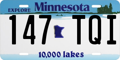 MN license plate 147TQI