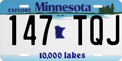MN license plate 147TQJ