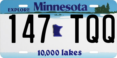 MN license plate 147TQQ