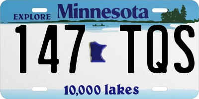 MN license plate 147TQS