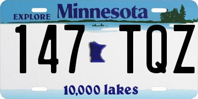 MN license plate 147TQZ