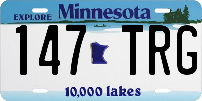MN license plate 147TRG