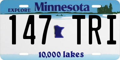 MN license plate 147TRI