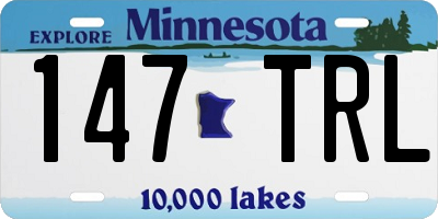 MN license plate 147TRL