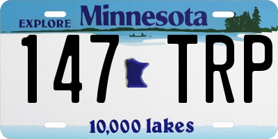 MN license plate 147TRP
