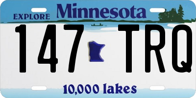 MN license plate 147TRQ