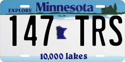 MN license plate 147TRS