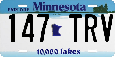 MN license plate 147TRV