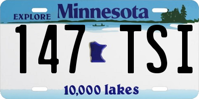 MN license plate 147TSI