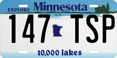 MN license plate 147TSP
