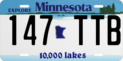 MN license plate 147TTB