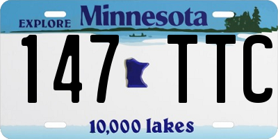 MN license plate 147TTC