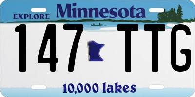 MN license plate 147TTG