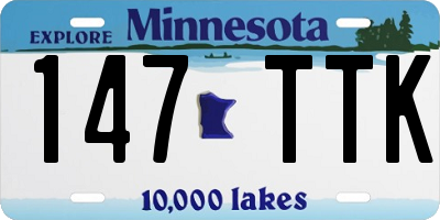 MN license plate 147TTK