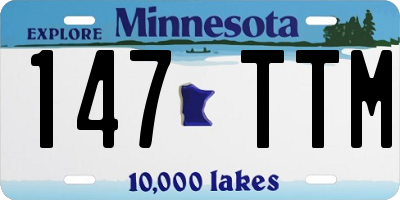MN license plate 147TTM