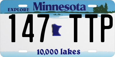 MN license plate 147TTP
