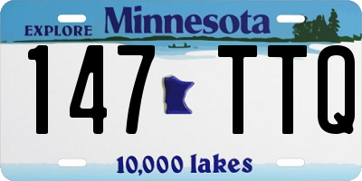 MN license plate 147TTQ