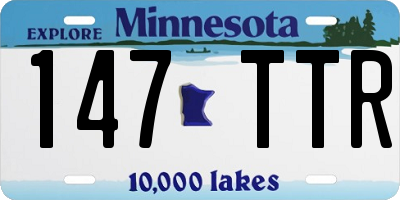 MN license plate 147TTR