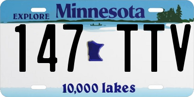 MN license plate 147TTV