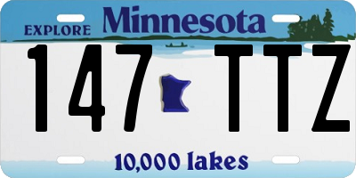 MN license plate 147TTZ