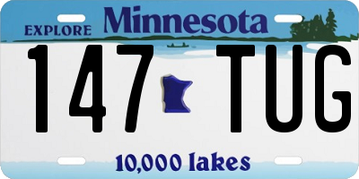 MN license plate 147TUG