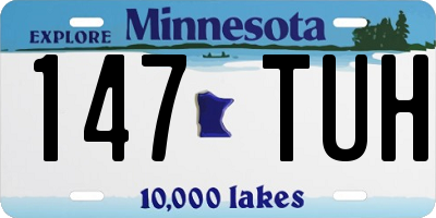 MN license plate 147TUH