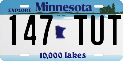 MN license plate 147TUT
