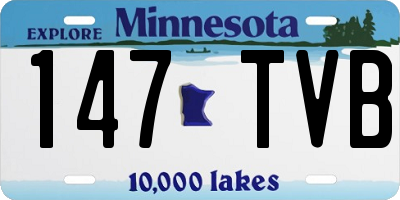 MN license plate 147TVB