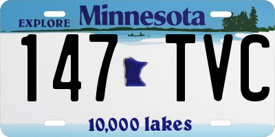 MN license plate 147TVC