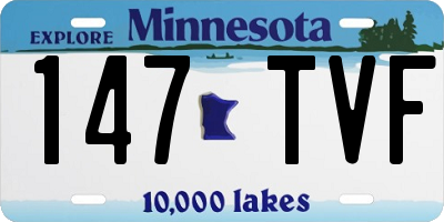 MN license plate 147TVF