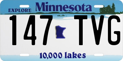 MN license plate 147TVG