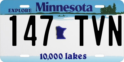 MN license plate 147TVN