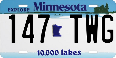 MN license plate 147TWG
